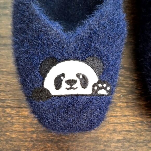🐼Women's Navy Panda Flats - Picture 3 of 6